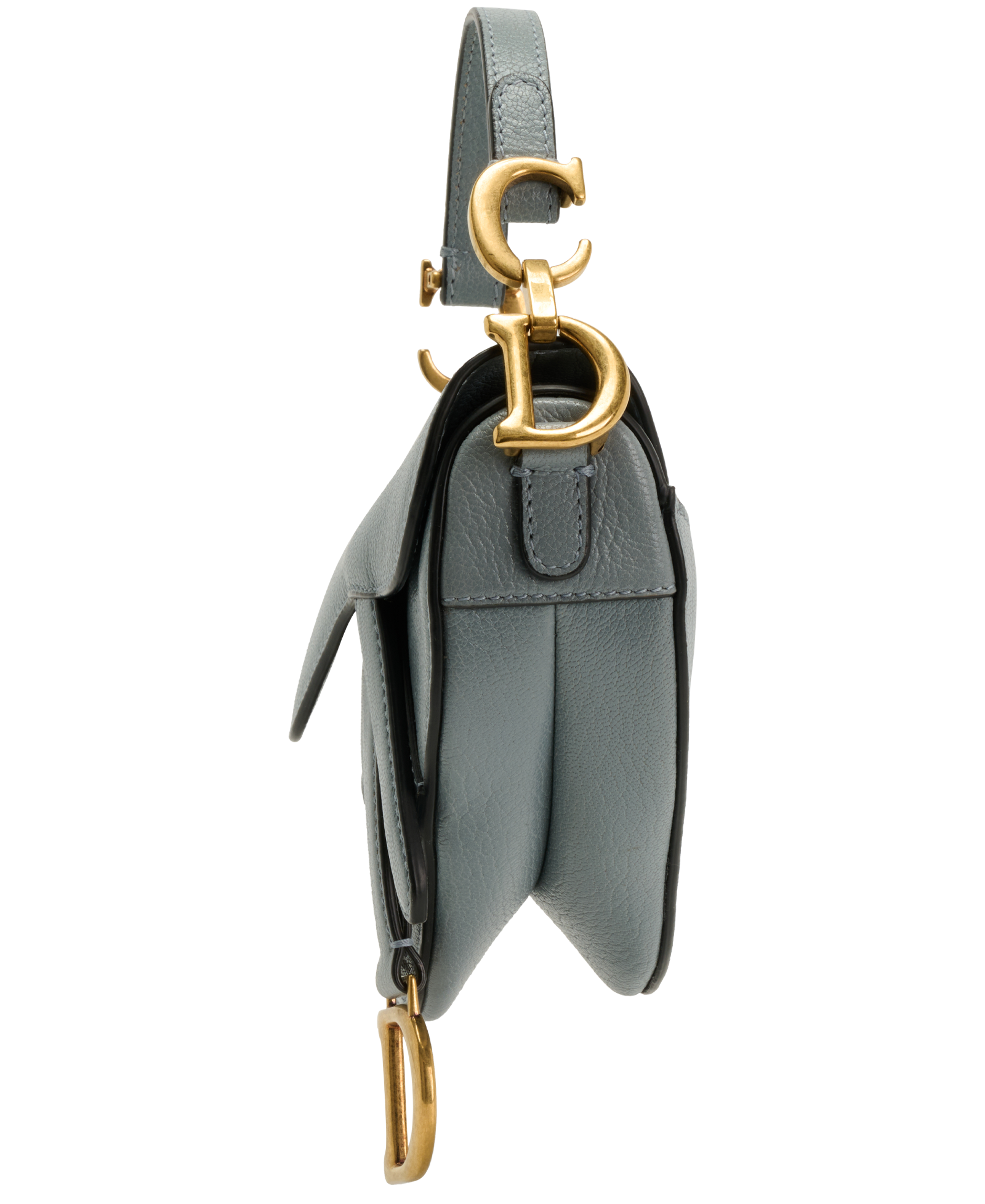 Micro Saddle, &pound;950, Handbags, Blue, Leather, Bottom view